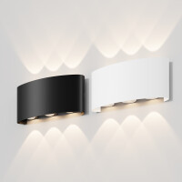 Outdoor Fassadenbeleuchtung Strato Metall Schwarz O417WL-L6B