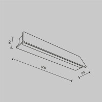 Outdoor Wandleuchte Trupp Aluminium Graphit O429WL-L10GF3K m
