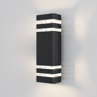 Outdoor Wandleuchte Unter den Linden Aluminium Schwarz O578W