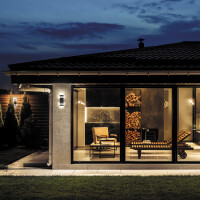 Outdoor Wandleuchte Unter den Linden Aluminium Schwarz O578W