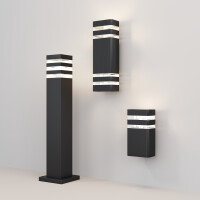 Outdoor Wandleuchte Unter den Linden Aluminium Schwarz O578W