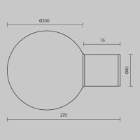 Outdoor Wandleuchte Bold Aluminium Schwarz O598WL-01B1 mit I