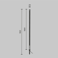 Outdoor Landschaft Leuchten Pole Aluminium Graphit O440FL-L2