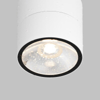 Outdoor Deckenleuchte Spin Metall und Glas Weiß O310CL