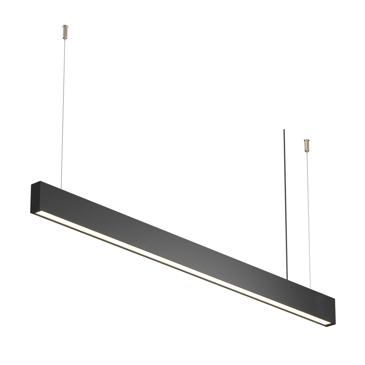 Technical Pendelleuchte BASIS Aluminium Schwarz P051PL-36W2.7-6K-B mit IP 20