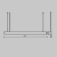 Technical Pendelleuchte BASIS Aluminium Schwarz P051PL-36W2.