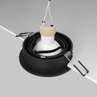 Technical Einbauleuchte Atom Aluminium Schwarz DL023-2-01B m