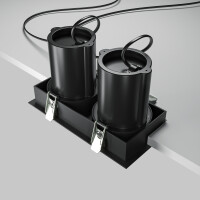 Technical Einbauleuchte Hidden Aluminium und Kunststoff Schw