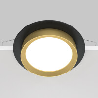 Technical Einbauleuchte Hoop Aluminium und Kunststoff Schwar