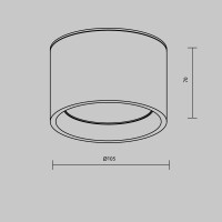 Technical Deckenleuchte Hydra Aluminium Schwarz C090CL-10W3K