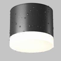 Technical Deckenleuchte Pauline Aluminium und Akryl Schwarz 