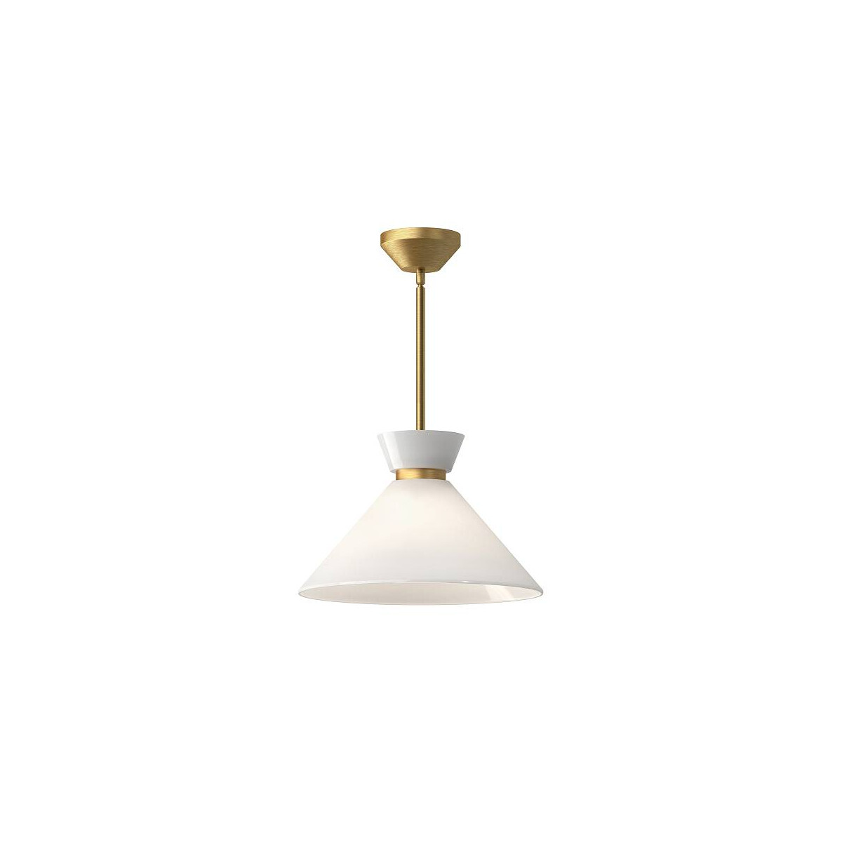 Alora Mood Halston Vintage Pendelleuchte messing Glasschirm E14