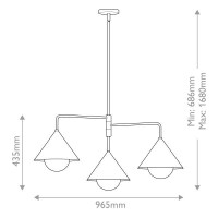 Alora Mood Remyck Kronleuchter  Schwarz ALM-REMYCK3-BK 6