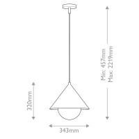 Alora Mood Remyck Pendelleuchte Goldfarben ALM-REMYCK-P-GD 5