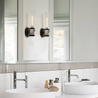 Hinkley Ellison Bad Wandleuchte Nickelfarben HK-ELLISON1-BK-