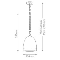 Hinkley Nash Pendelleuchte Messing HK-NASH-P-HB 8