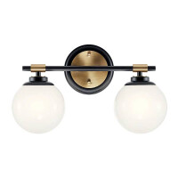 Kichler Benno Bad Wandleuchte Bronzefarben KL-BENNO2-BK-CPZ 