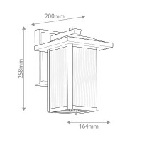 Kichler Cappanna Außenwandleuchte Schwarz KL-CAPPANNA-
