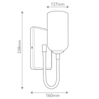 Kichler Solia Bad Wandleuchte Nickelfarben KL-SOLIA-1W-BNB 8