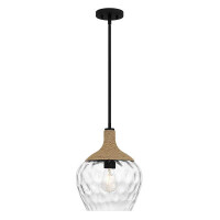 Quoizel Royer Pendelleuchte Schwarz QZ-ROYER-1P-MBK 2