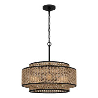 Quoizel Teton Pendelleuchte Schwarz QZ-T gallery