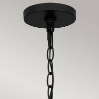 Quoizel Teton Pendelleuchte Schwarz QZ-TETON-5P-MBK 5