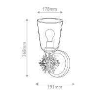 Elstead Elstead Lighting Staring Wandleuchte Goldfarben STAR