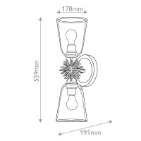 Elstead Elstead Lighting Staring Wandleuchte Goldfarben STAR