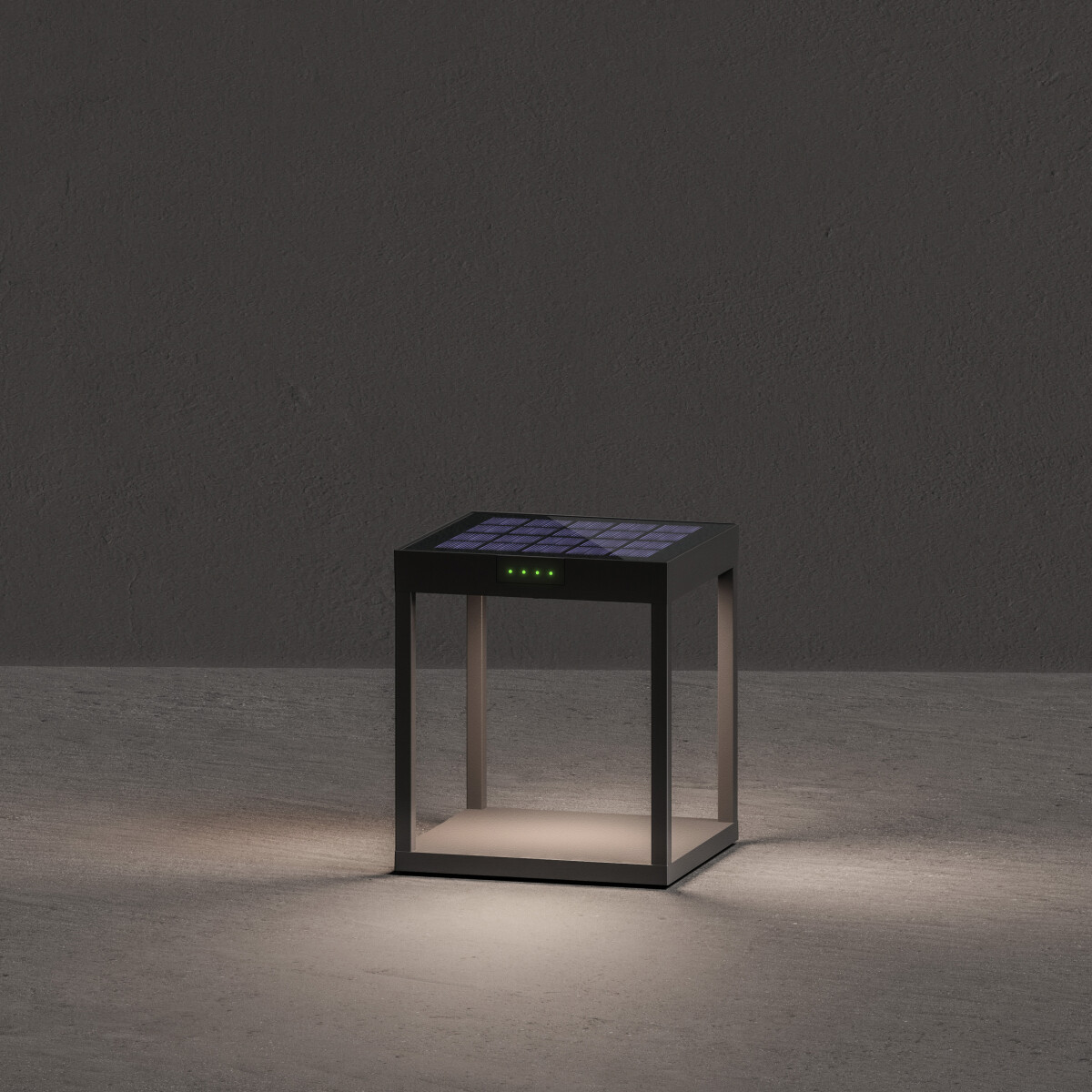 Klewe Radia Ground Akku Solarleuchte graphitgrau
