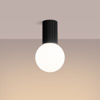 Sollux Plafond HALO schwarz IP44 3