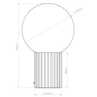 Sollux Tischlampe HALO beige SL.1721 8