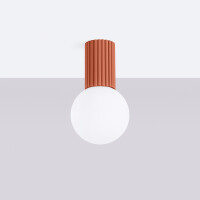 Sollux Plafond HALO roter Ocker IP44 2