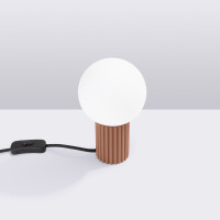 Sollux Tischlampe HALO mokka 2