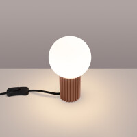 Sollux Tischlampe HALO mokka 3