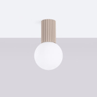 Sollux Plafond HALO taupe IP44 2