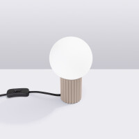 Sollux Tischlampe HALO taupe 2