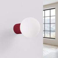 Sollux Wandleuchte HALO burgunderrot IP44 2