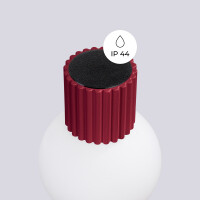 Sollux Wandleuchte HALO burgunderrot IP44 8