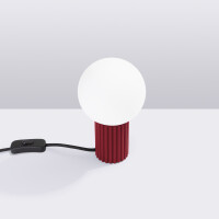 Sollux Tischlampe HALO burgunderrot 2