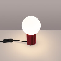 Sollux Tischlampe HALO burgunderrot 3
