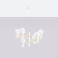 Sollux Kronleuchter HALO 6 beige 2