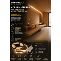 LED COB Saunavorraum Beleuchtung in warm gallery