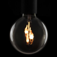 LED Globe 125 Fire Flame down klar E27 1 W 60 Lm 2
