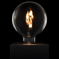 LED Globe 125 Fire Flame up klar E27 1 W 60 Lm 2