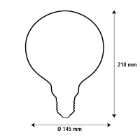 LED Illusion Globe 145 2tones gelb blau  gallery