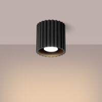 Sollux SL.1784 Deckenleuchte AURA 1 schwarz GU10 3