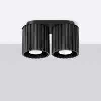Sollux SL.1785 Deckenleuchte AURA 2 schwarz GU10 2