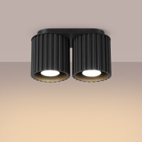 Sollux SL.1785 Deckenleuchte AURA 2 schwarz GU10 3