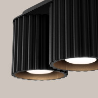 Sollux SL.1785 Deckenleuchte AURA 2 schwarz GU10 4