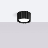 Sollux SL.1787 Deckenleuchte AURA 1 schwarz Gx53 2